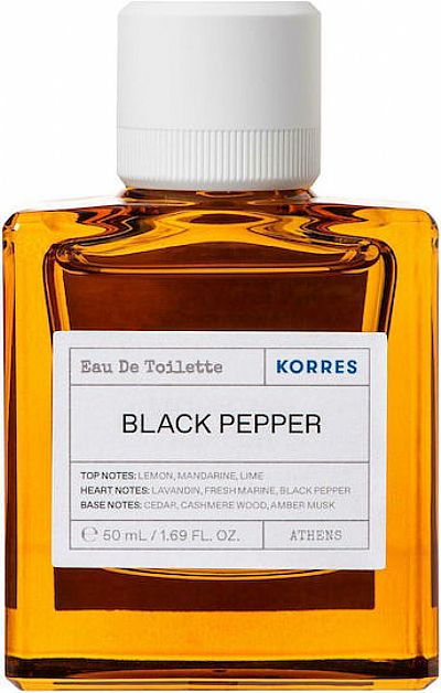 Korres Black Pepper Eau De Toilette Ανδρικό ʼρωμα