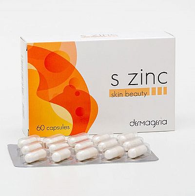 Dermageria S Zinc Συμπλήρωμα,60 κάψουλες