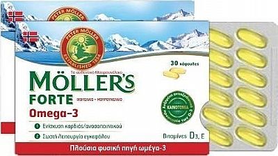 Mollers Forte Omega-3,30 κάψουλες 