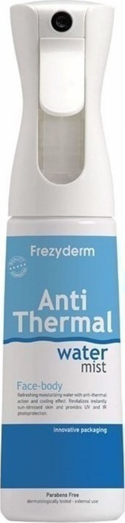 Frezyderm Anti Thermal Water Mist Αναζωογονητικό Ενυδατικό Νερό με Αντιθερμική Δράση, για Πρόσωπο & Σώμα, 300 ml