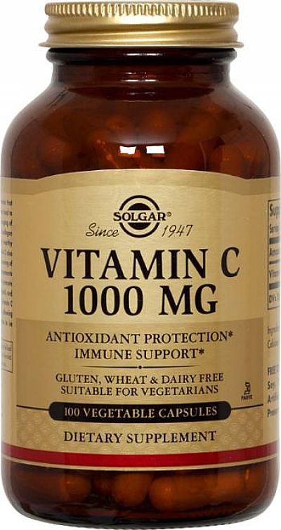 Solgar Vitamin C 1000mg ,100 φυτικές κάψουλες 