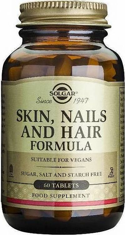 Solgar Skin Nails And Hair Formula για Δέρμα,νύχια & μαλλιά, 60 Ταμπλέτες