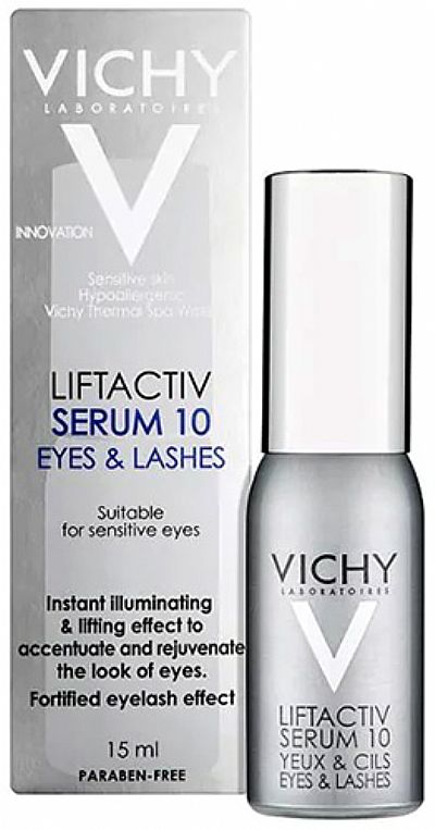 Vichy Liftactiv Serum 10 Yeux & Cils, Αντιγηραντικός Ορός για Μάτια και Βλεφαρίδες, 15ml