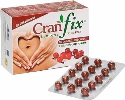 Uni-Pharma Cranfix Cranberry 60 μαλακές κάψουλες 